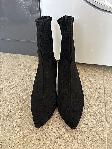 Siyah streç topuklu bilekte bot - Görsel 5