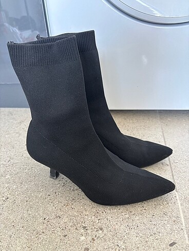 Siyah streç topuklu bilekte bot - Görsel 7