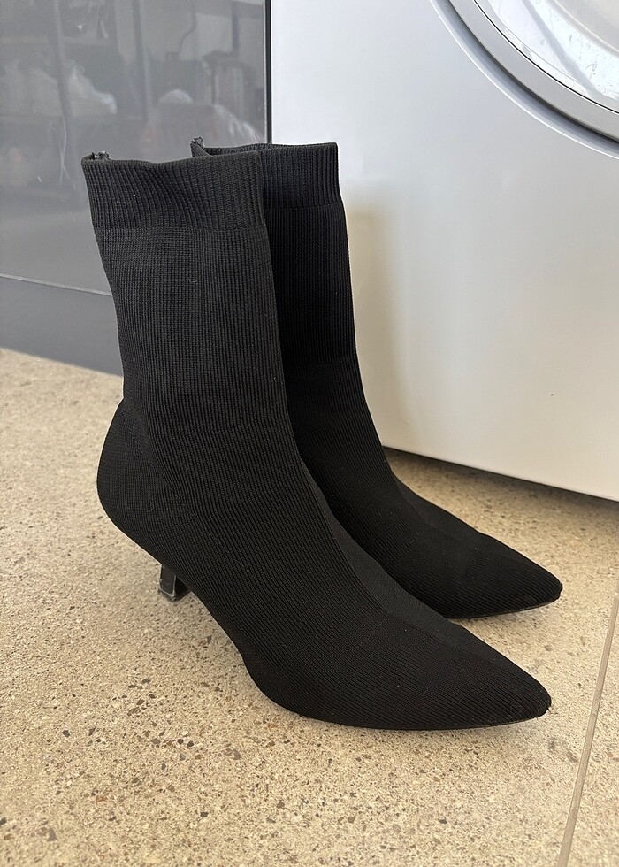 Siyah streç topuklu bilekte bot - Görsel 3
