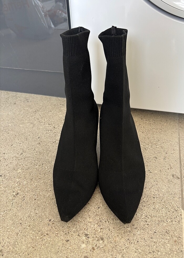 Siyah streç topuklu bilekte bot - Görsel 5