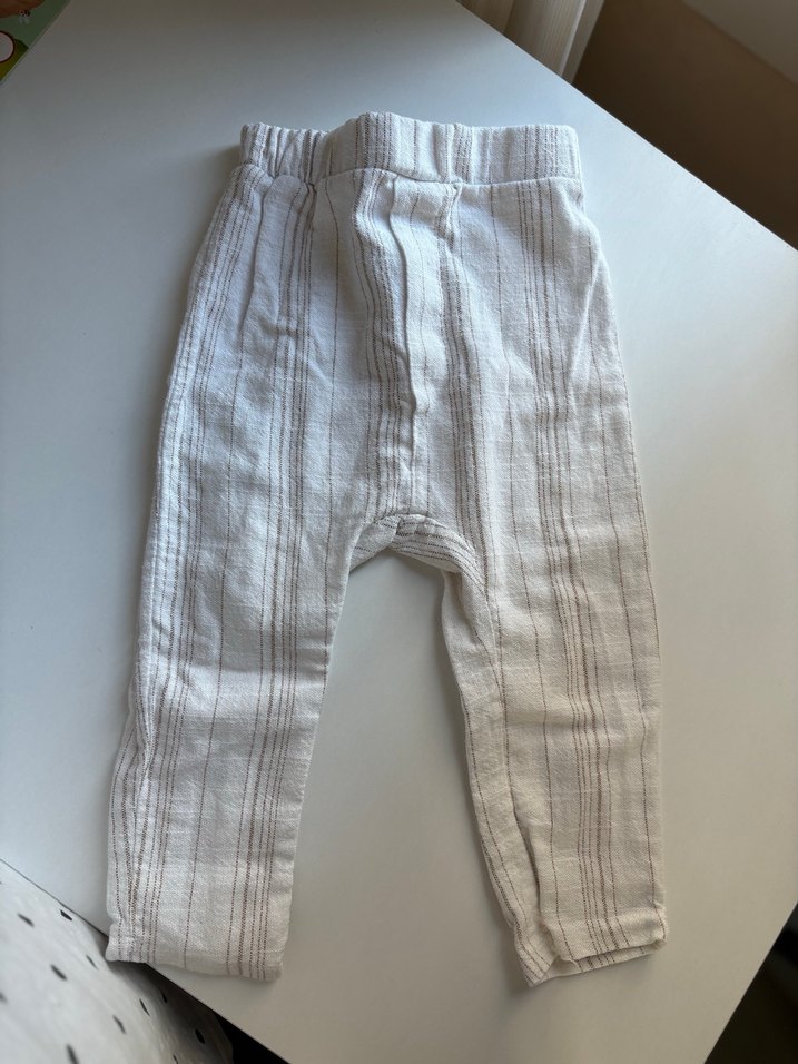 Erkek Çocuk Beyaz Keten Leopar Desenli Gömlek - Görsel 3