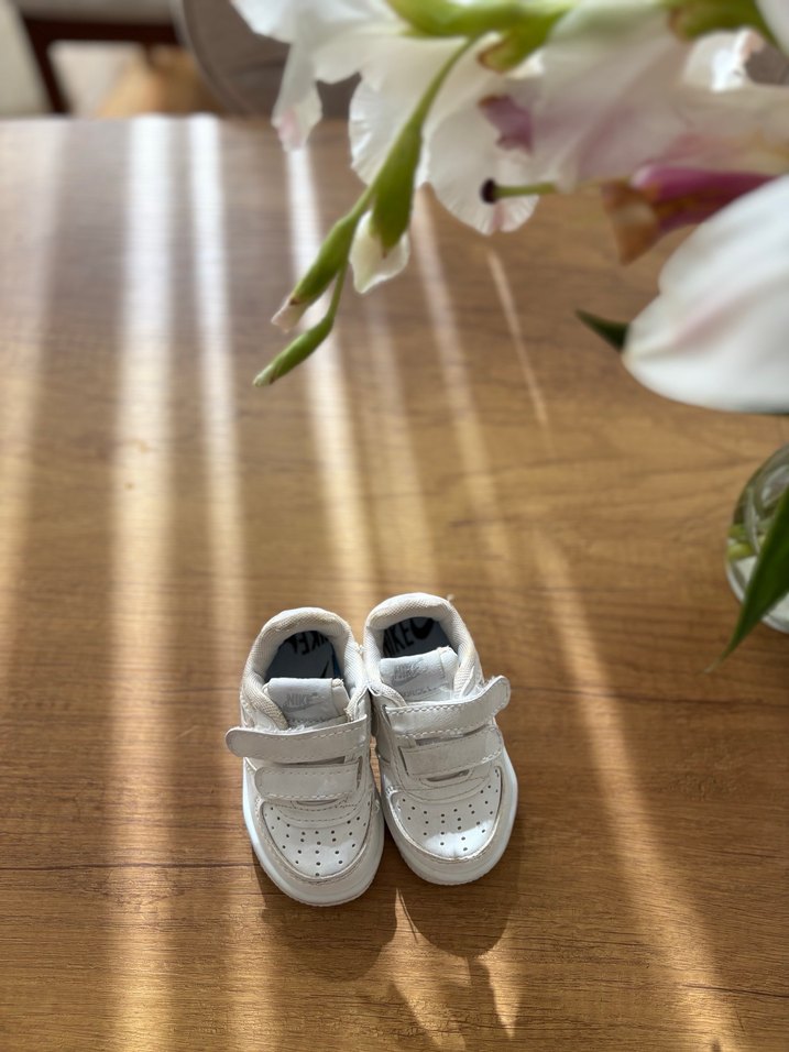 Beyaz Erkek Çocuk Spor Ayakkabı Velcro - Görsel 2