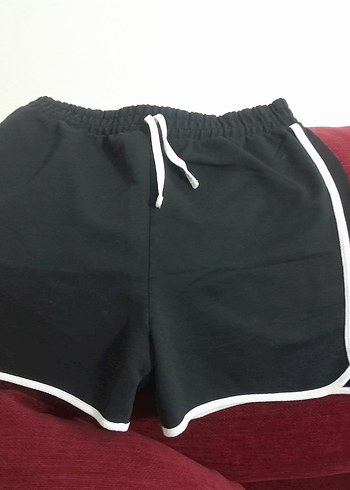 Zara Kadın siyah Mini Pamuklu Şort