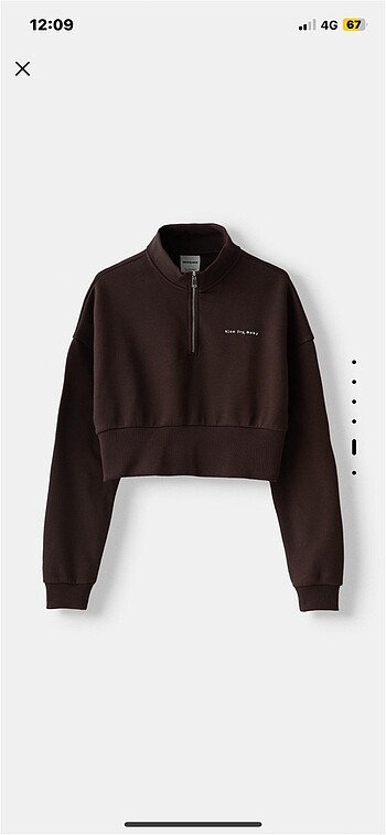 bershka crop sweatshirt