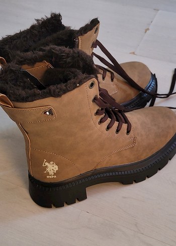 U.S Polo Assn. Kahverengi Suet Bilek Bot