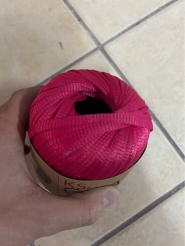  Beden Simli pembe ribbon makrome ip
