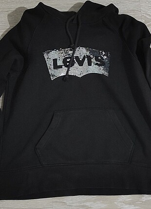 Levi's Gümüş Baskılı Sweetshirt 