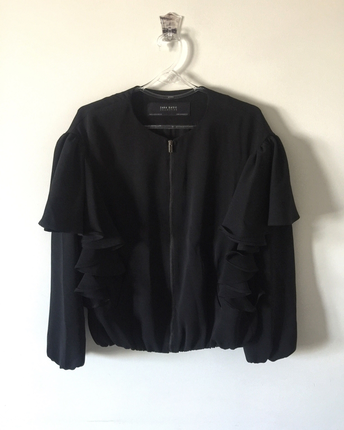 Zara volanlı bombers ceket 