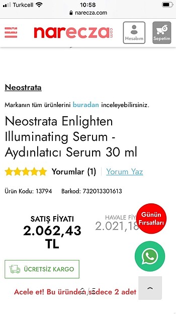  Beden Renk Neostrata serum