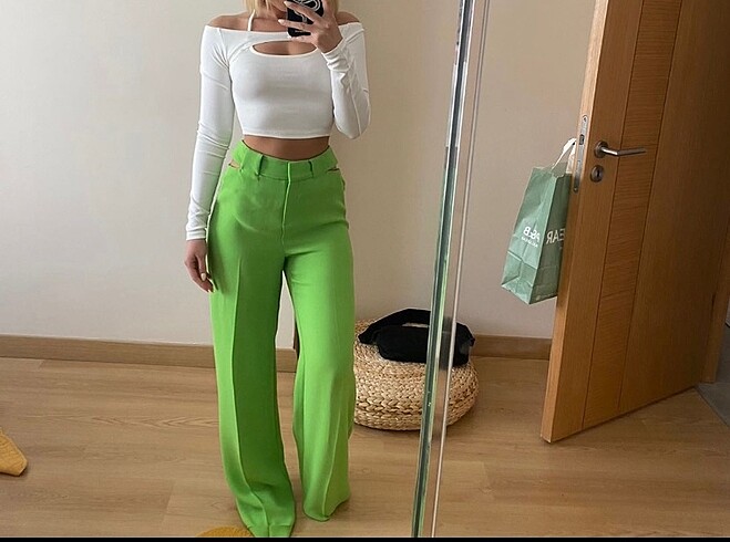 Yüksek bel pantolon #stradivarius