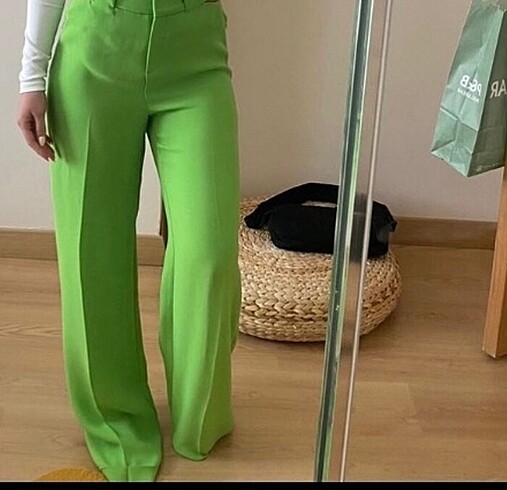 Yazlık pantolon yüksek bel yeni xs S beden#stradivarius