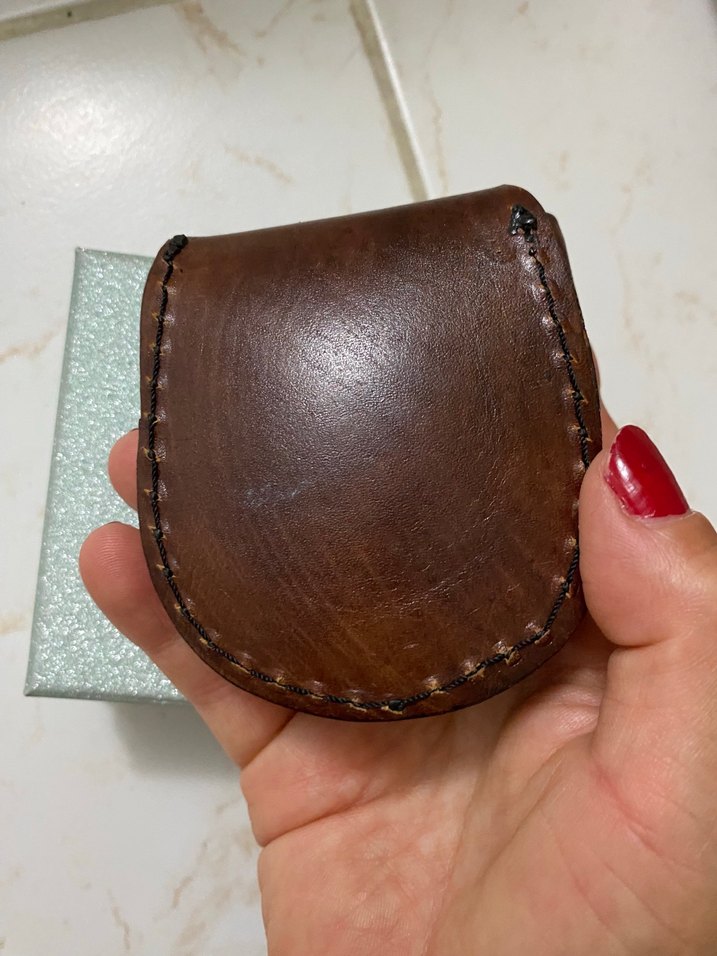 Bohem Tarzda Kahverengi Deri Erkek Cüzdanı - Görsel 2