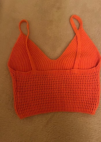 Zara Turuncu Bohem Örgü Bralet