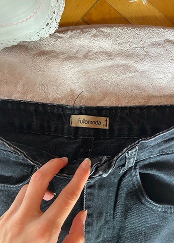 26 Beden Siyah Normal Kesim Kadın Denim Pantolon