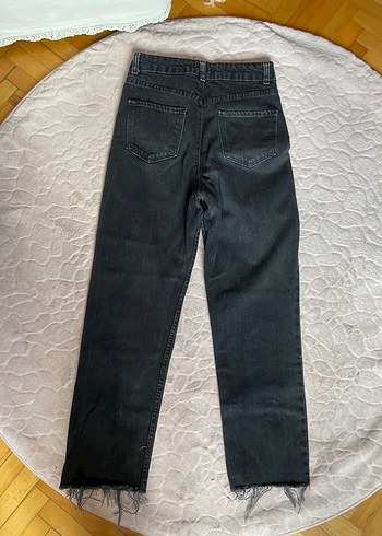Diğer Siyah Normal Kesim Kadın Denim Pantolon