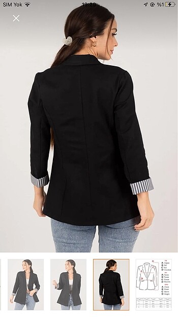 s Beden siyah Renk blazer ceket