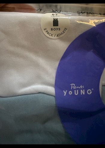 Beyaz ve Pastel Renkli Çocuk Atlet - Görsel 2