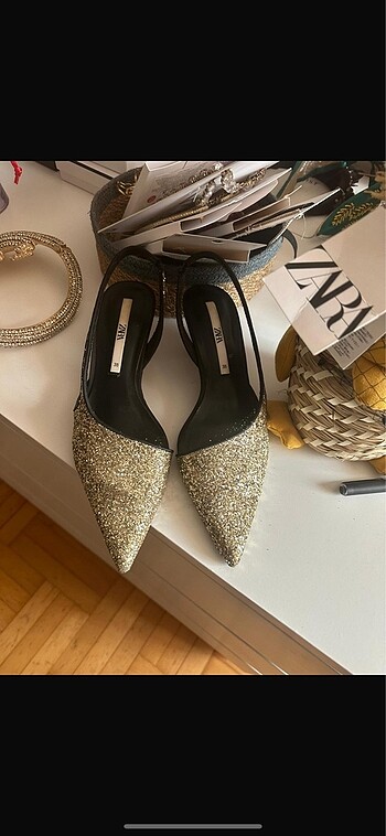 Zara Zara gold ayakkabı