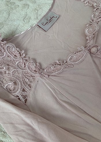 Uzun Kollu Nakışlı Lohusa Geceliği - Görsel 2