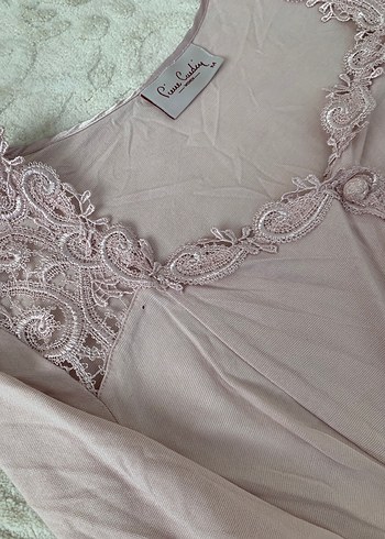 Uzun Kollu Nakışlı Lohusa Geceliği - Görsel 6