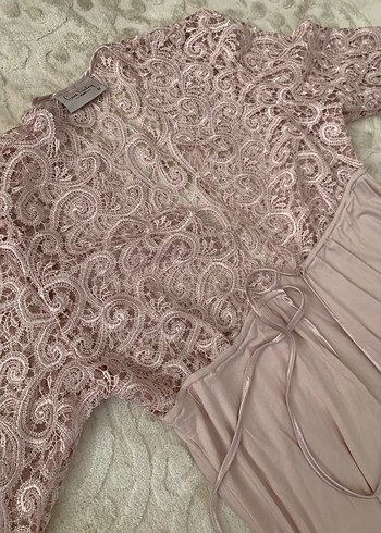 Uzun Kollu Nakışlı Lohusa Geceliği - Görsel 8