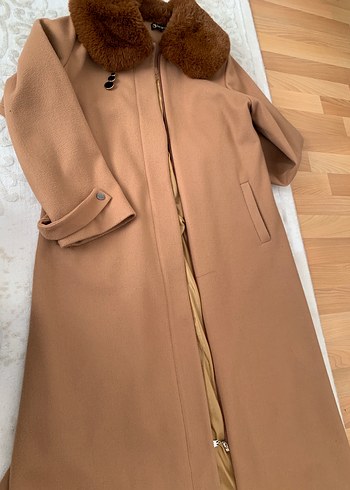 Kahverengi Kürklü Mini Mont - Görsel 4