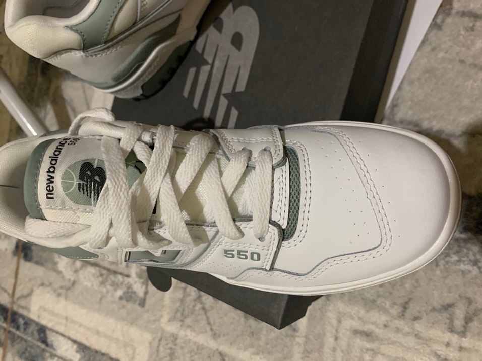 New Balance Beyaz Gri Bağcıklı Spor Ayakkabı - Görsel 5