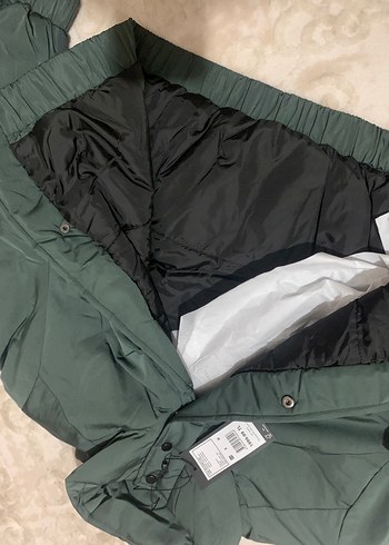 Kadın Yeşil Midi Kışlık mont - Görsel 3