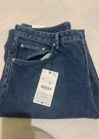 Lacivert Bol Kesim Midi Boy erkek Kot Pantolon - Görsel 2