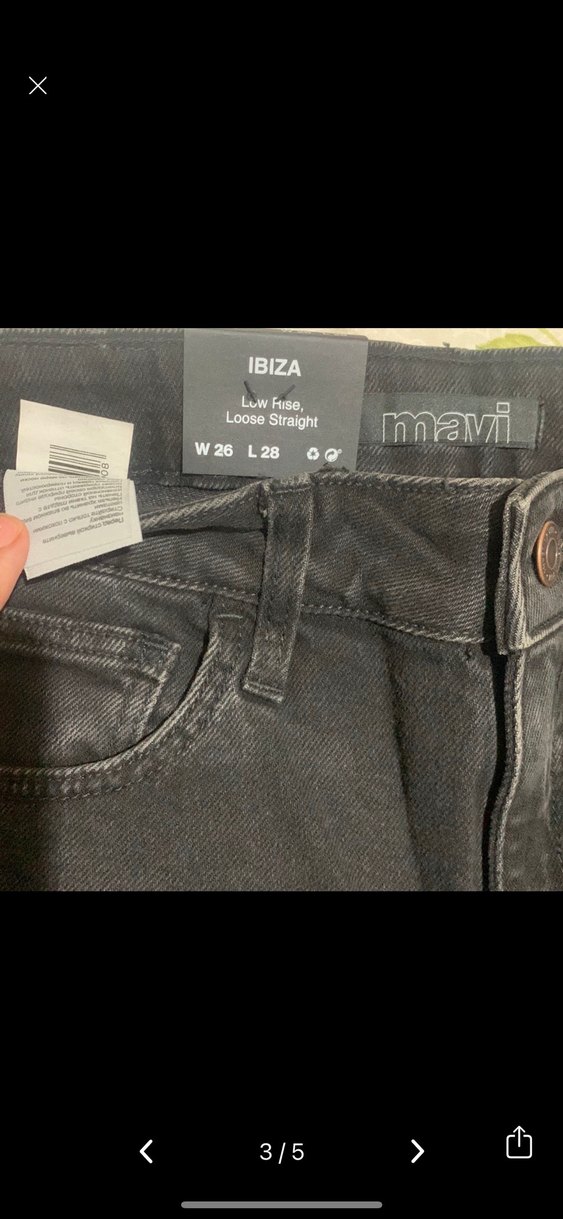 Kadın Siyah Midi Boy Regular Fit Kot Pantolon - Görsel 3