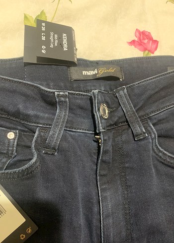 Lacivert Kadın Kot Pantolon - Görsel 4