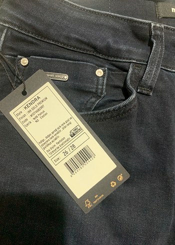 Lacivert Kadın Kot Pantolon - Görsel 3