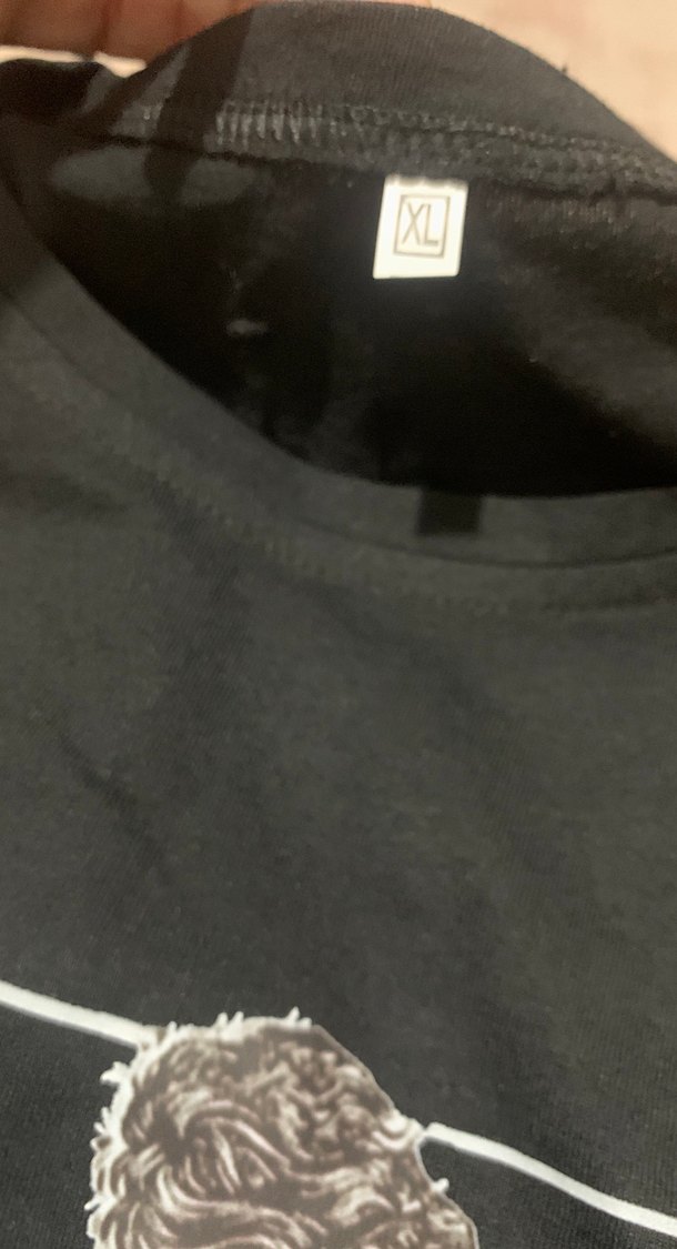 Siyah Baskılı Erkek Tişört - Görsel 3