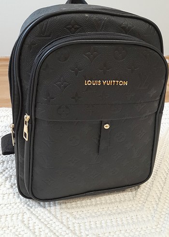 Louis Vuitton Louis Vuitton Siyah Deri Sırt Çantası