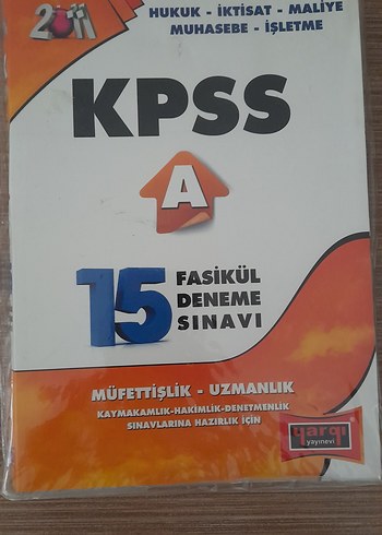 KPSS A 15 Fasikül Deneme Sınavı Kitabı