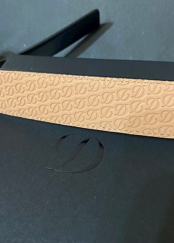 S.T. Dupont Siyah Deri Kemer - Görsel 5