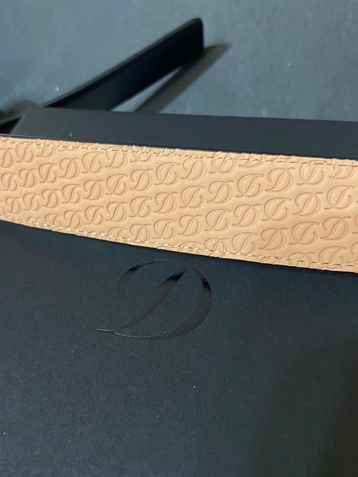 S.T. Dupont Siyah Deri Kemer - Görsel 5