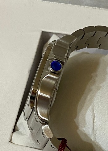 Cartier Klasik Erkek Beyaz Kol Saati - Görsel 6