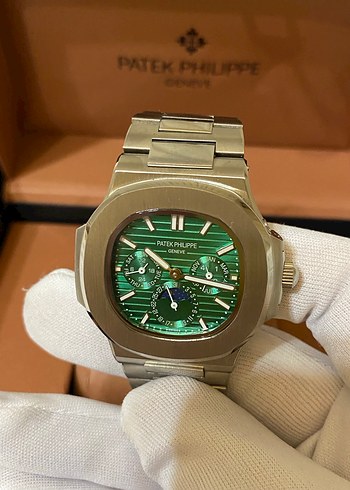 Yeşil Kadranlı Erkek Patek Philippe Saat - Görsel 6