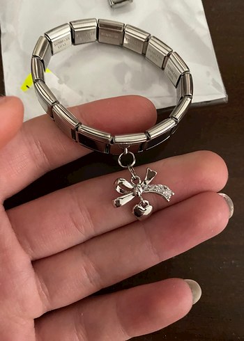 Accessorize Zincir Detaylı Gri Kadın Bileklik