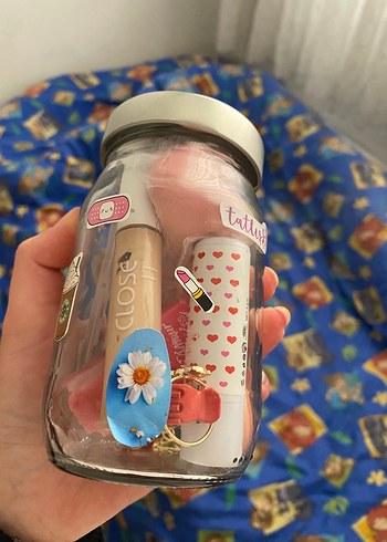 Beden pembe Renk Pastel Pembe kozmetik kavanozu