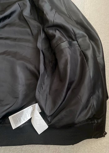 Erkek Deri Siyah Fermuarlı Ceket - Görsel 7