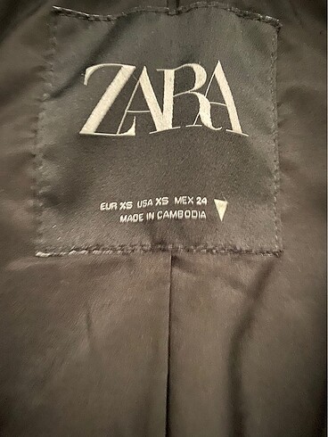 xs Beden Zara viral haki ceket