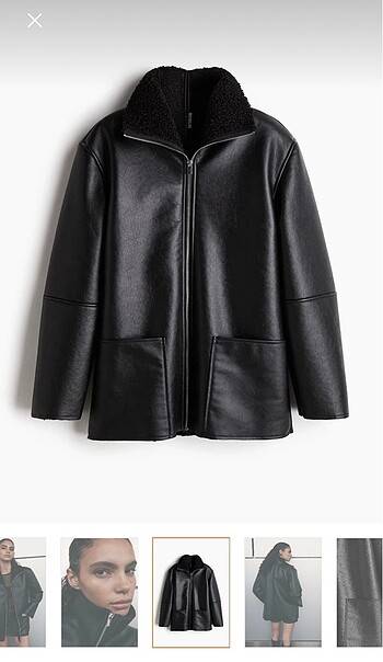 H&M ceket biker parka zara