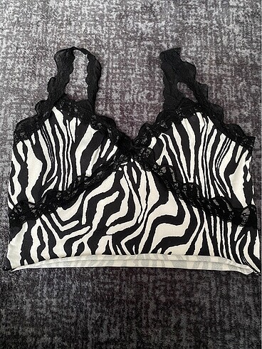 Shein zebra desen crop