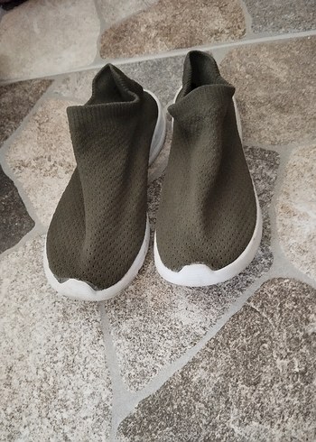 36 Beden yeşil Kadın Dolgu Topuklu Spor Ayakkabı