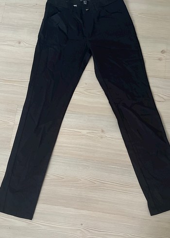 Siyah Kadın Kumaş Pantolon Midi Boy