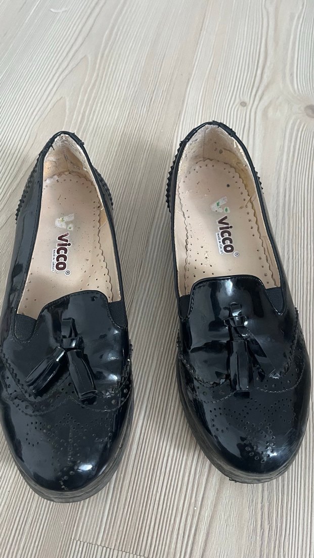 Vicco Siyah kız çocuk Püsküllü Özel Ayakkabı - Görsel 2