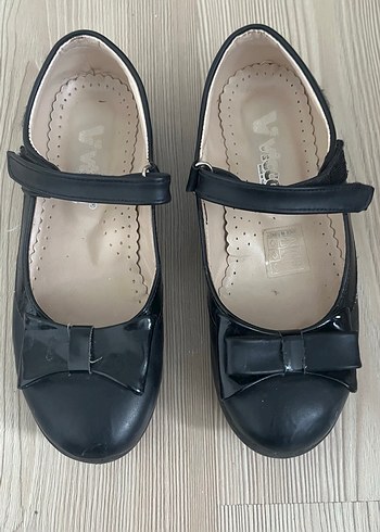 Kız Çocuk Siyah Tokalı Babet - Görsel 2