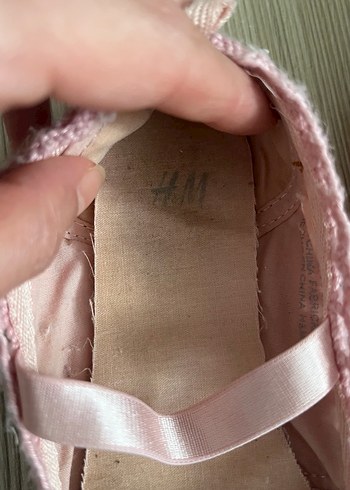 Kız Çocuk Pembe Örgü Dantel Babet - Görsel 3